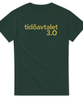 Minimalistiskt politiskt citat i guld på mörkgrön bas – grafisk t-shirt