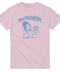Politisk humor på tryck med texten Politikerdieten – rolig t-shirt design