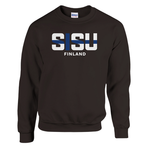 Suomi sweatshirt med Sisu Finland-tryck – stilren tröja