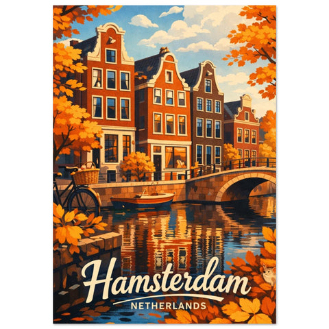 Poster med texten "Hamsterdam" i retrostil
