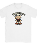 T-shirt med nostalgiskt tryck av en oskyldig men busig sjöman