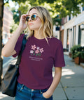 Positiva tankar textdesign vit t-shirt