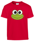 Färgglad och rolig groda som grafiskt tryck – t-shirt barn