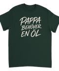 Grafisk t-shirt med humoristisk text för pappor och ölentusiaster