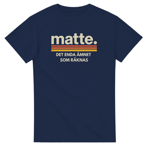 Minimalistisk t-shirt med torr humor