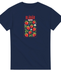 T-shirt med bärmotiv och texten Blåbär