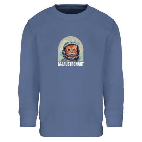 T-shirt med grafiskt motiv av en röd katt i rymddräkt