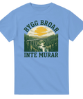 Vintage outdoor-illustration av bro över flod – t-shirt med text