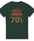 T-shirt med tidlös 70-talsestetik och Made in the 70's-text
