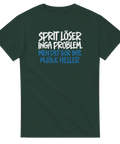 Produktbild 4 av rolig t-shirt med texten Sprit löser inga problem, men det gör inte mjölk heller