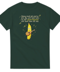 Rolig musik-t-shirt med bananmotiv och text Gitarrbanan