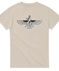 Zoroastrisk Farvahar symbol forntida persisk religion t-shirt