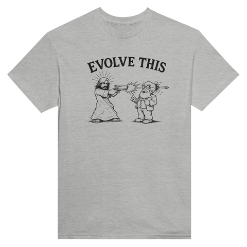 Underground-inspirerad illustration av en historisk debatt – rolig t-shirt