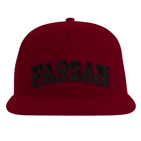 Snapback keps med text