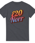 E20 Norr karta illustration t-shirt herr