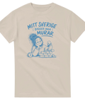 Konstnärligt motiv som symboliserar integration och gemenskap – t-shirt med tryck