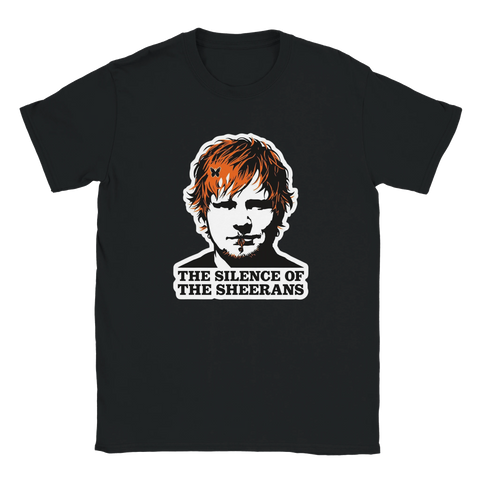 Humor t-shirt med filmreferens och Ed Sheeran och stiliserat porträtt av Ed Sheeran