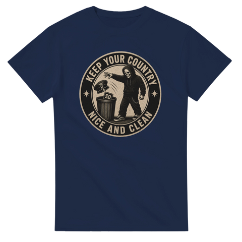 Streetwear-inspirerad design med politiskt statement mot SD – grafisk t-shirt