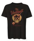 Retro illustration av en stänkande drink i glas – grafisk t-shirt med nattlivstema
