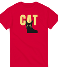 rolig katt t-shirt Cat i minimalistisk stil