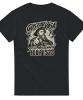 Rockig illustration av Gustav Vasa i Uncle Sam-stil – grafisk t-shirt