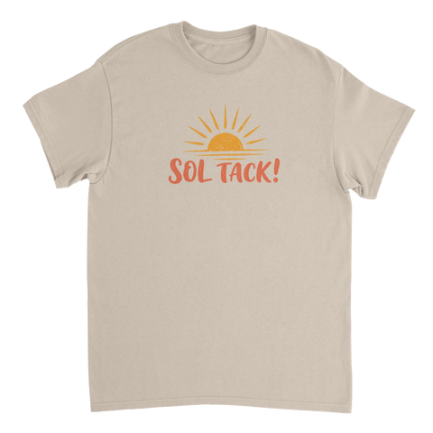 Minimalistiskt citat-tryck om svensk sommar och längtan efter sol – grafisk t-shirt