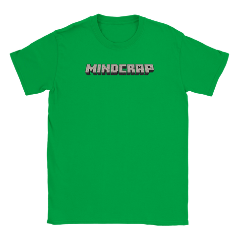 Grön t-shirt med humoristiskt motiv för gamers med mental overload