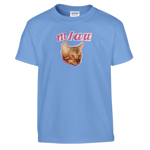 T-shirt Barn - Mjau – t-shirt med unikt designtryck