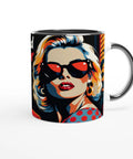 Mugg med texten Det där med människor är inte min grej och retromotiv.