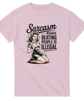 Vintage rockabilly motiv av kvinna med kaxig text – humoristisk t-shirt