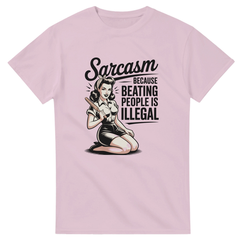 Vintage rockabilly motiv av kvinna med kaxig text – humoristisk t-shirt