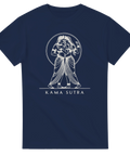 Minimalistiskt Kama Sutra motiv med två figurer i en cirkel – stilren t-shirt