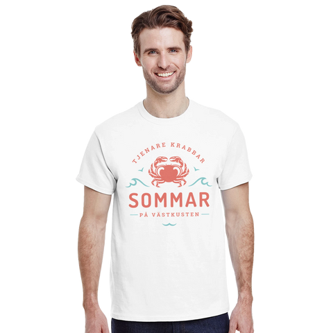 Sommar på Västkusten motiv t-shirt