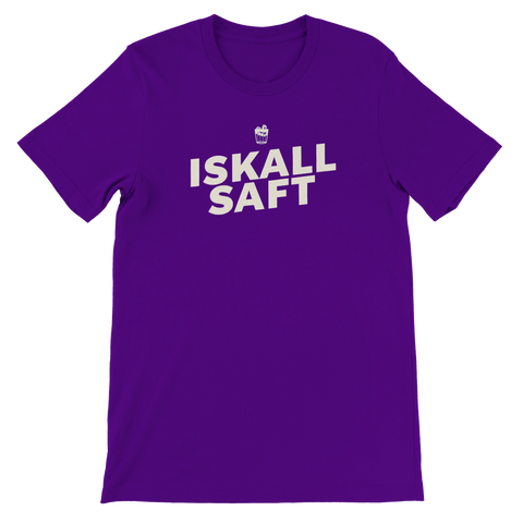 Iskall saft-design på vit premium t-shirt herr