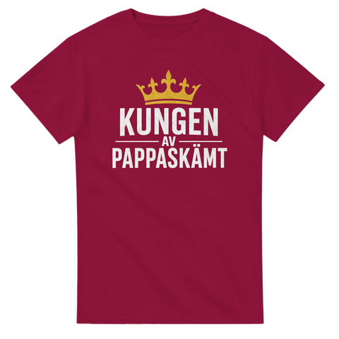 Humoristisk design med guldgul krona för familjens största ordvitsare