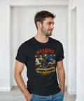 Livsstilsbild på man i t-shirt med texten Warning May Start Talking About The Great Northern War