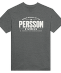 Gråmelerad t-shirt med texten Persson – A Family of Originals