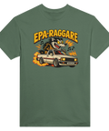 Grön t-shirt med epa-traktor och raggare
