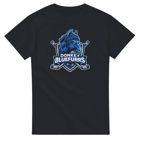 grafisk t-shirt Donkey Bluefurrs svart med sportig design