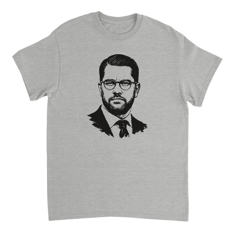 Grå t-shirt med Jimmie Åkesson för dig som röstar på SD