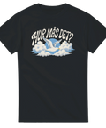 Snygg grafisk t-shirt med en flygande mås och rolig text