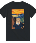 Satirisk illustration av Trump i Edvard Munchs Skriet – grafisk t-shirt