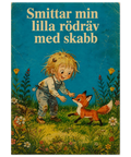 Nostalgisk illustration med mörk humor och sliten vintage-känsla – grafiskt tryck
