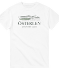 Svensk sommaridyll som grafiskt motiv på en klassisk vit t-shirt