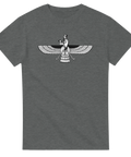 Zoroastrisk Farvahar symbol forntida persisk kultur t-shirt