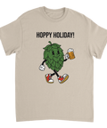 Tecknad humlekotte i klassisk cartoon-stil på en sandfärgad t-shirt
