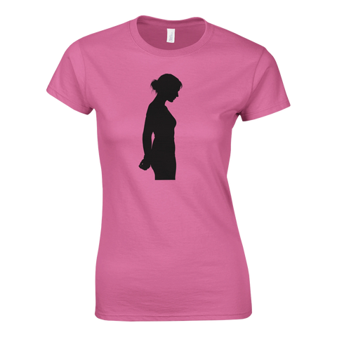 T-shirt Dam Classic – Hands Bound – t-shirt med unikt designtryck