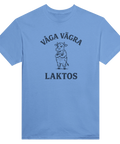 Grafiskt tryck Våga vägra laktos med tjurig ko på blå t-shirt