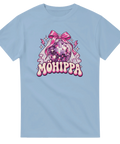 T-shirt med rosa discokula, rosett, brudslöja och texten Möhippa
