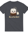 Kawaii illustration av en glad tepåse – rolig t-shirt med ordvits